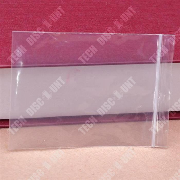 TD® Sæt af 100 Plastposer med ZIP-lukning 80x120mm Standard 50µ Genanvendelige Miljøvenlige Fødevaregodkendte Nem at Bruge