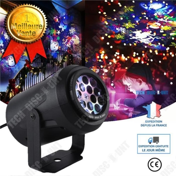 TD® LED16 snefnugemotiv projicerende julelys Blizzard roterende dekorativ lys natlampe festelys laser scene lys