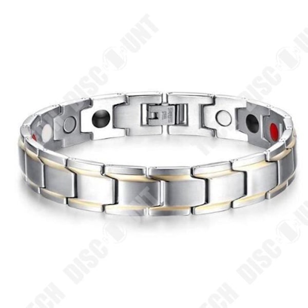 Armband - TD® - Man - Titanstål - 12mm bredd - 21cm längd svart guld