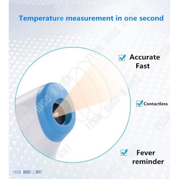 TD® Beröringsfri infraröd elektronisk termometer/ Bärbar panntemperaturpistol Barn/ Vuxen Hög noggrannhet