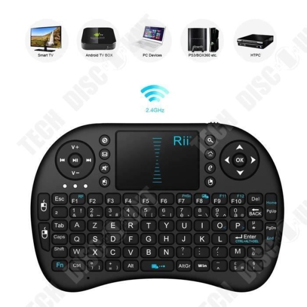 Trådlöst i8 TD® Mini-tangentbord med pekplatta Automatisk sömn och väckning