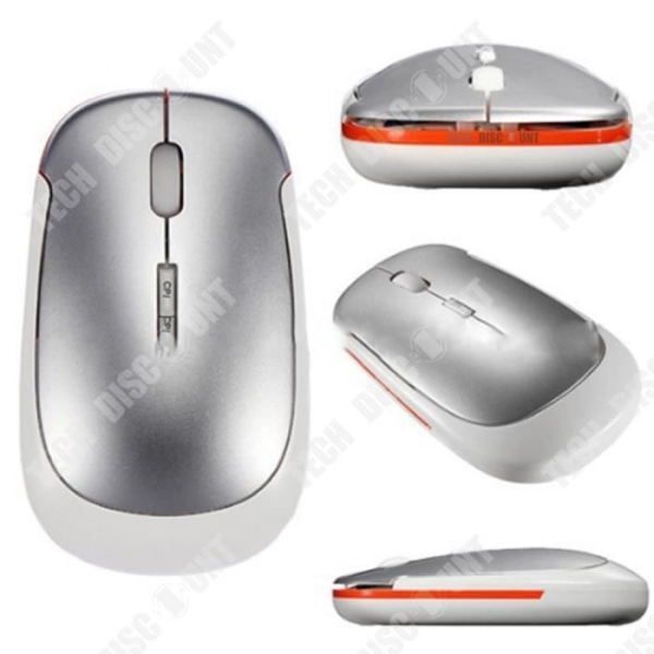 TD® Silent Ergonomic Wireless Mouse Mini Ultra Tunt Optiskt USB-gränssnitt Högpresterande svart brusreducerande dator Liten