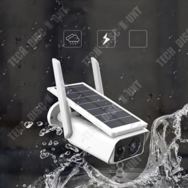 TD® Solar Powered Wireless Security Camera 1080P HD Vattentät övervakningskameror med låg strömförbrukning
