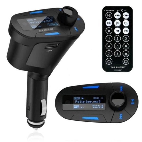 TD® FM-sändare Bil-TV-uttag Trådlös Optisk USB Musikradioadapter MP3-laddare Hands Bärbar musikspelare