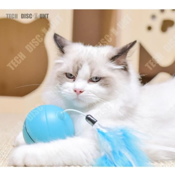 TD® Ball Cat Toy Ball Automatisk Plast Led-ljus Träningsspel Intuitivt Husdjur Hund Domestic Interactive