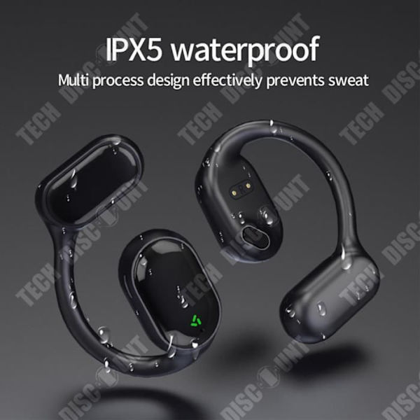 TD® Bluetooth-nappi kuuloke Langaton ei-intrasi耳lylanki Kaksois stereoääni Akunkesto 4-8 tuntia