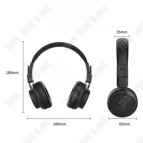 TD® E92 trådlösa hörlurar Bluetooth-headset 5.1 hopfällbar subwoofer stereomusikheadset