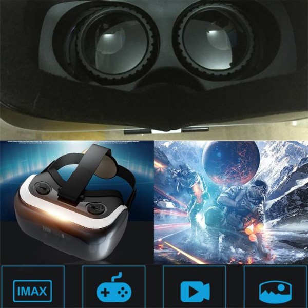TD® Loose Strap VR-glasögon stöder antiblått ljus för 4,5-6 tums smartphones