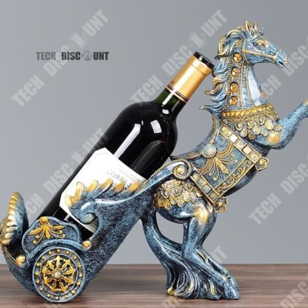 TD® Hästdragen vagn vinställ dekoration kreativ present hemtillbehör vinskåp dekoration dekoration