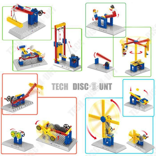 TD® Barnleksaksmaskin montering undervisning byggstenar lekfull inlärning kreativa klossar pedagogisk cad