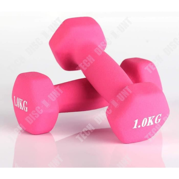TD® 2*1 kg Hex Hantel Armträning för män Hemträningsutrustning