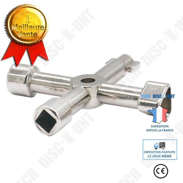 TD® Universalnyckel Justerbar korsformad triangulär verktygssats Compact Magic zinklegering multifunktionsskåp