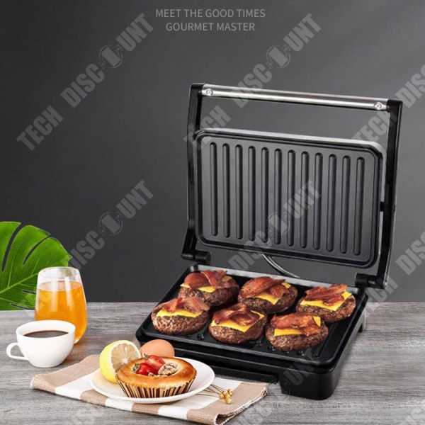 TD® Gaufrier Steak Maker Sandwich Maker Elektrisk toaster opvarmer Toast-tænderen Non-stick BPA-fri Nem at rengøre