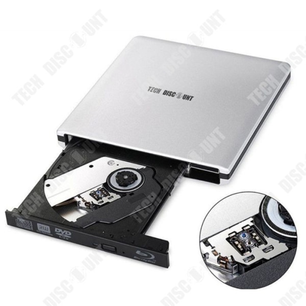 TD Optical Cd Dvdrw Extern Bluray Drive USB 3.0 Windows Mac Cd Dvd Bluray Extern Portabel Kompakt Plug And Play