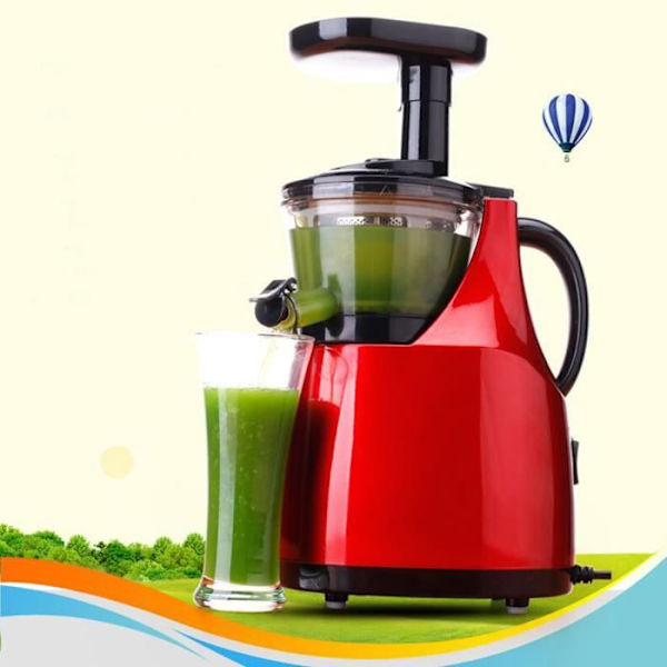 LCC® Slow Speed Juice Extractor för färsk fruktjuice - Röd Röd