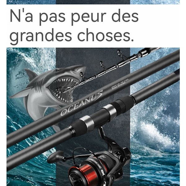Fiskestang - Ikke specificeret - 4,5 m - Ultralet - 8 sektioner - Høj kvalitet kulfiber