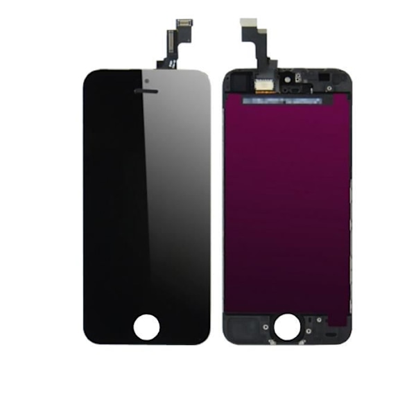 Komplett skärm - Pegasia - iPhone 7 - Svart - Härdat glas - Verktygssats ingår Svart