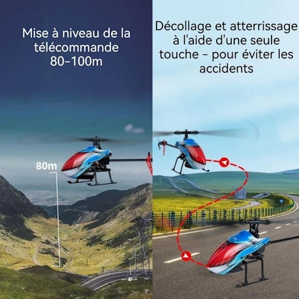Fjärrstyrd helikopter - CONFO - Modell med en propeller - 2.4G - 4 kanaler - 80-100 meter