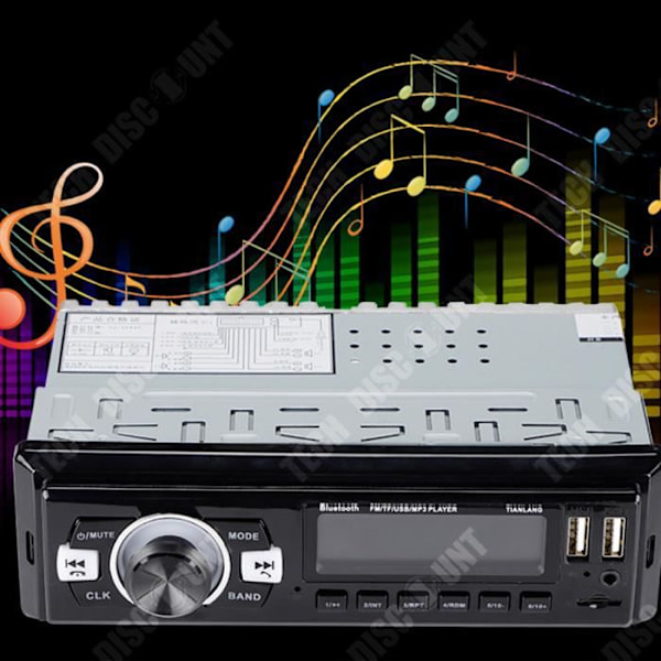 TD® Autoäänentoisto MP3-kortti U surround-äänilaatu langaton FM-radio sisäänrakennettu DVD CD piilotettu auto MP3-soitin sisäänrakennettu