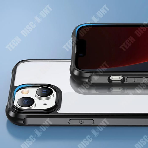 TD® Sopii iPhone 14:lle, neljän kulman iskunkestävä läpinäkyvä akryyli-PC + TPU suojakuori.