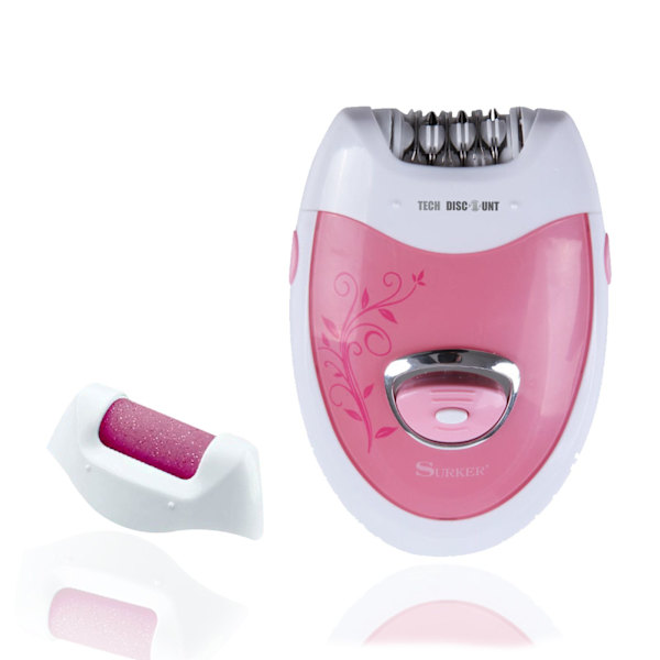 TD® To elektrisk epilator til damer, 2-i-1 hårfjerner og barbermaskine