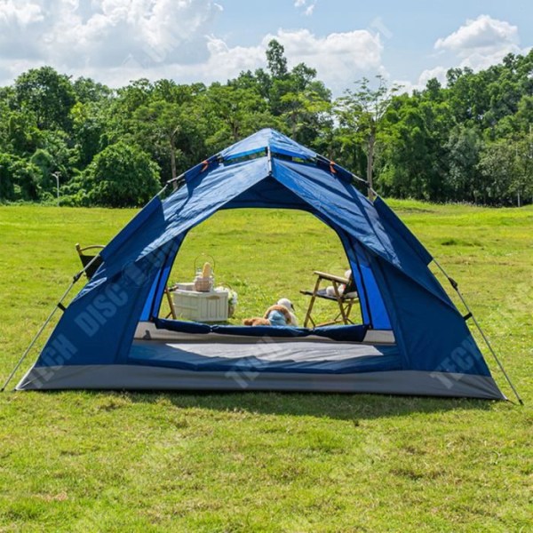 TD® utomhustält, picknickfiske, solskyddstält, dubbelt tält, helautomatisk pop-up bärbar