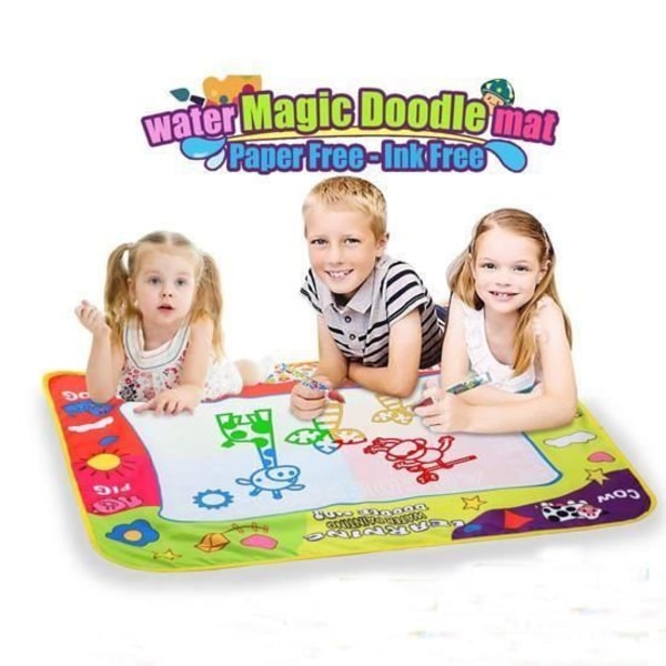 Doodle-matta för barn - Saletop-märke - 80*60 cm - Vattentät - Pedagogiska leksaker för barn