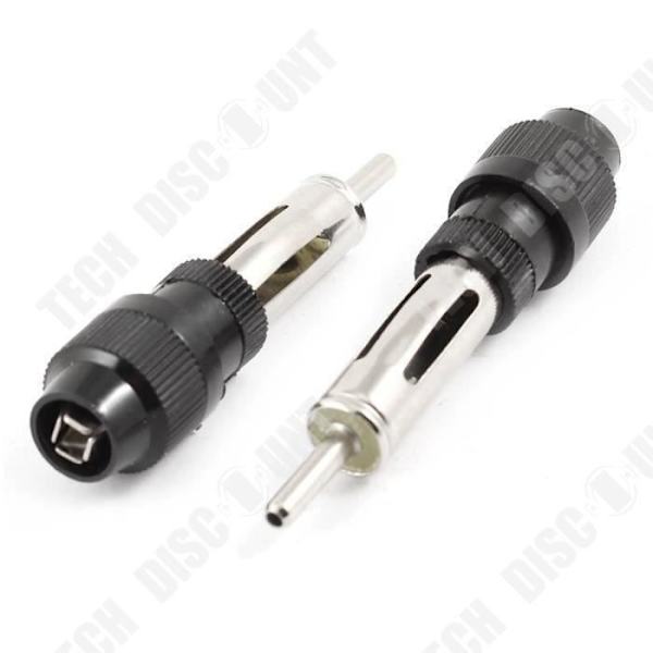 TD® 2 Kappal Auton Antennisarja - Radio Antenniliitin AM - FM Uros Liitin Musta