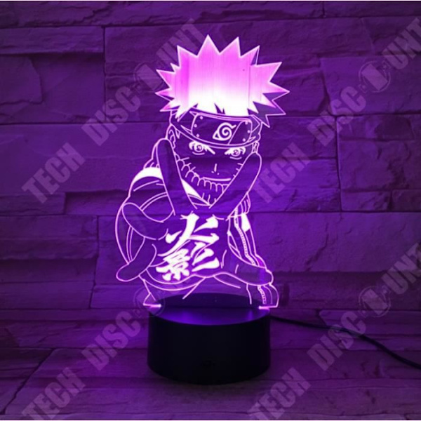 3D Nattlampa - TD® - Naruto - 7 Färger - LED - Akryl 7 färger