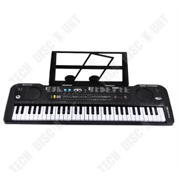 TD® Klaver piano 61 taster genopladeligt til børn legetøjs instrument elektrisk bærbar intellektuel stimulering pædagogisk