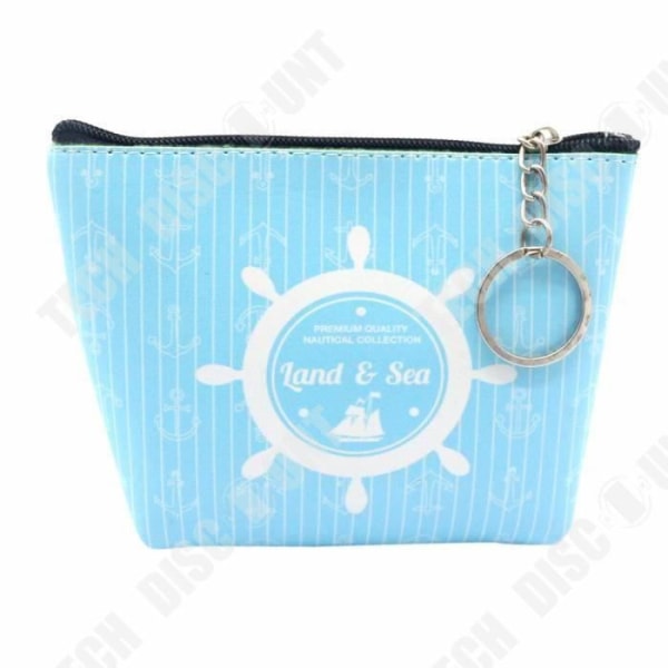 TD® plånbok för damer i läder liten myntväska Ljusblå / Roderdesign liten och / söt / multifunktionell