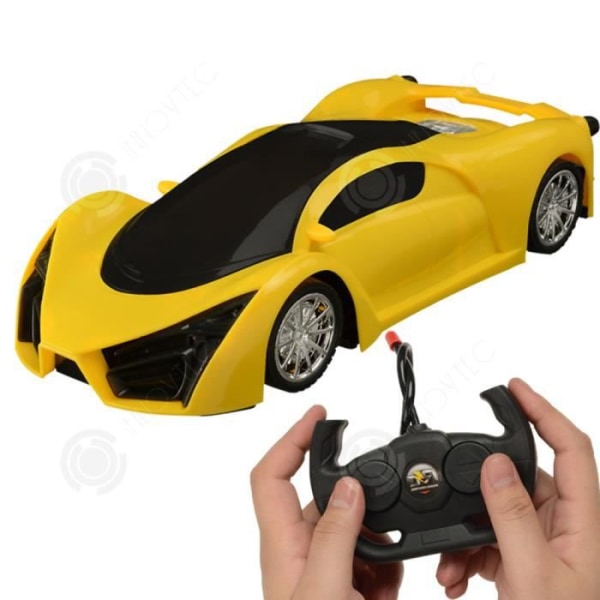 INN® Fjärrkontroll bil leksaksbil barns trådlös elektrisk fjärrkontroll bil med lätt bil present L