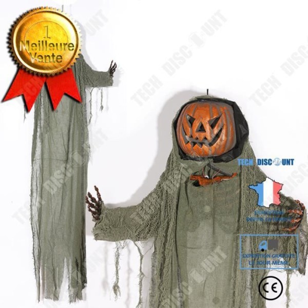 TD® Halloween dekoration græskar hængende spøgelse hemmelig rum bar legeplads tilbehør stemmestyret.