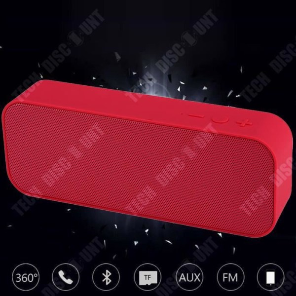 TD® Bluetooth-högtalare ny dubbel rektangulär högtalare Bluetooth-ljud trådlös subwoofer bärbar korthögtalare