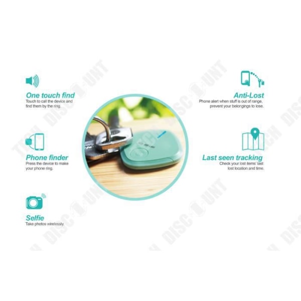 TD® Langaton avaimenetsijä, GPS-autosummeri, älykäs Bluetooth-löytöportefeuille