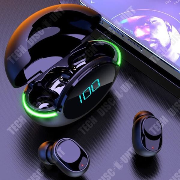TD® Langaton Bluetooth-kuulokkeita Bluetooth 5.1 Alhaisen latenssin äänenvaimennus Älykäs digitaalinen näyttö HD-puhelu Kuulokkeet