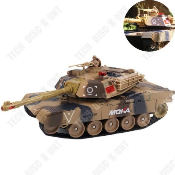 TD® överdimensionerad barnpojkeleksak Battle Fjärrkontroll Tankbilmodell terrängbandsfordon