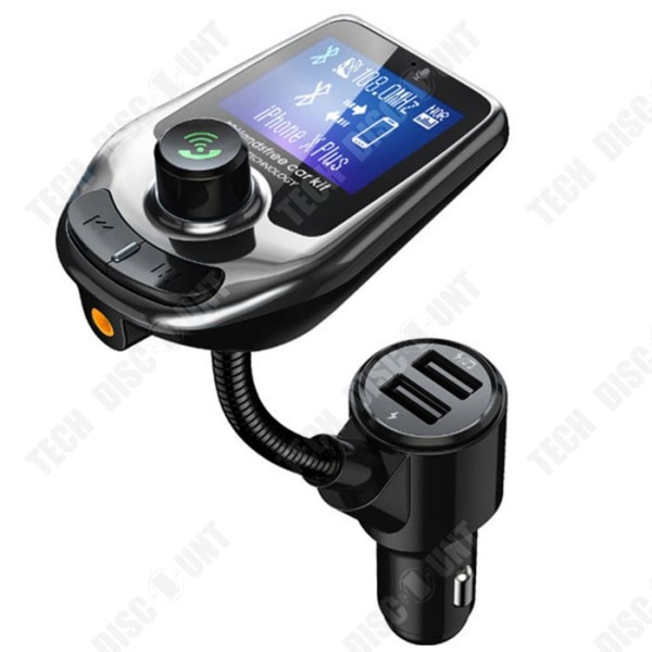 TD FM-transmitter med 1,44" skærm, FM-transmitter Bluetooth, understøtter SD- og TF-kort, Bluetooth-adapter til bil, biladapter
