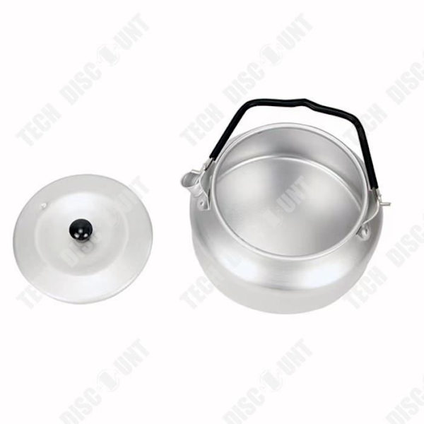 TD® Camping udendørs kedel Ultra-let aluminium Bærbar Camping kedel kaffekande retro tekande bil komfur