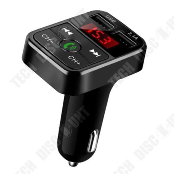 FM Bluetooth transmitter til bil Trådløs radioadapter USB oplader MP3-afspiller Multifunktionel / USB: 5 V / 2.1 A