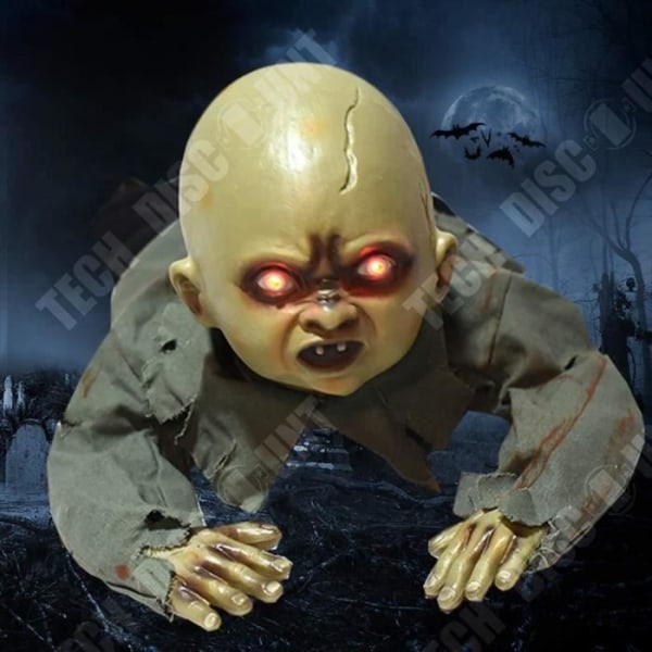 TD® Kauhujuhlat - Pelottava Zombivauva - Punaiset Silmät - Teemajuhlat - Halloween, Kauhujuhlat
