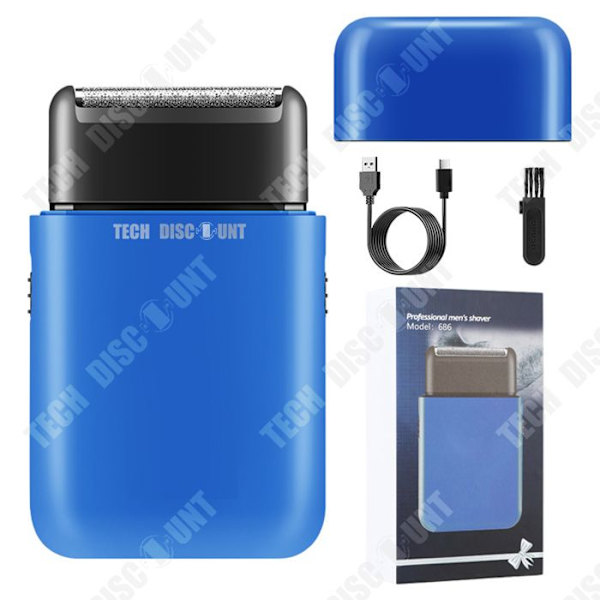 TD® Monitoiminen 2-in-1 auton partakone, mini kannettava miesten partakone, viiksitrimmeri, parranajokone