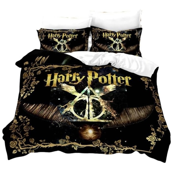 Sängkläder - TD® - Harry Potter - 1 person - 140x200 cm - Flerfärgad Flerfärgad
