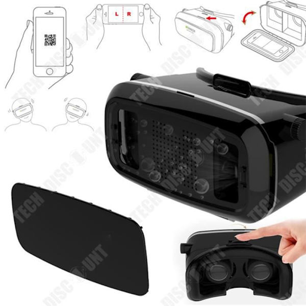 Smart VR TD® Briller Med Support til 4,0 tommer til 5,5 tommer Behagelige at Have På Bærbare Briller