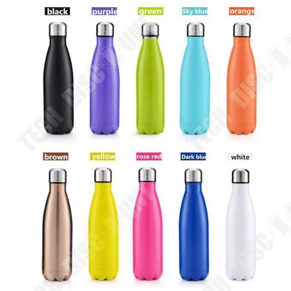 Isolerad flaska - TD® - Modern - Rostfritt stål - 500 ML - Vattentät