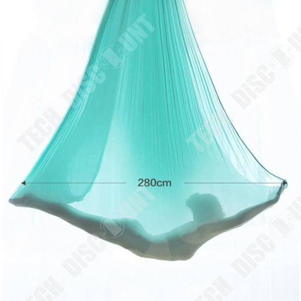 TD® Fitness - Kuntoilu, Korkea laatu 5M x 2.8M Jooga keinuminen Anti-gravitaatio Jooga riippumatto kangas - Tyyppi Tumma violetti