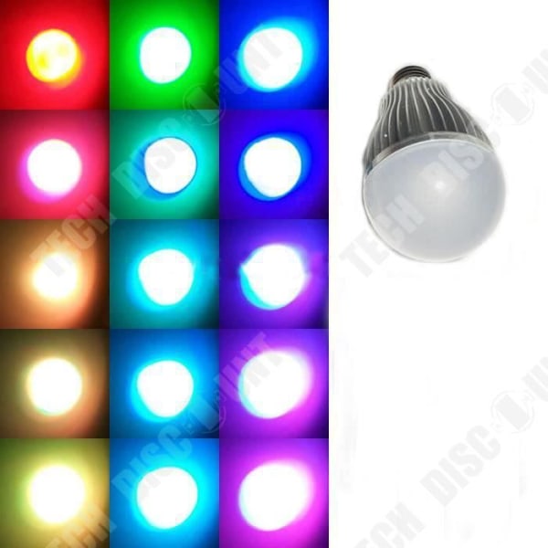 TD® Bulb Lamp New E27 3W 16 Colors/ RGB LED Light Lamp Change + IR-fjärrkontroll Energisparande
