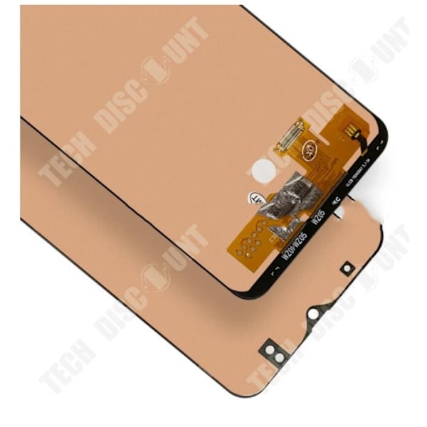 Älypuhelimen näyttö - TD® - Galaxy A50 (A505) - Karkaistu lasi 9H - Musta - Työkalusarja mukana Svart