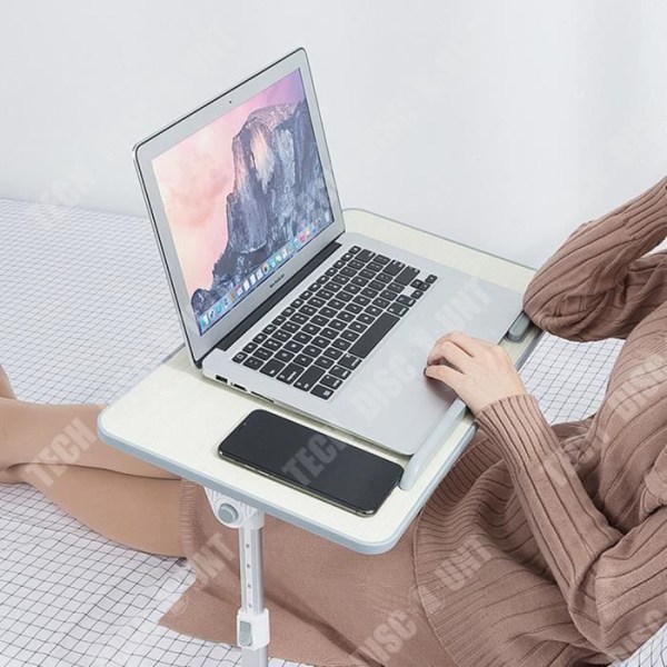 TD® justerbar hopfällbar skrivbord sovsal Laptop student sovsal med halkfritt lazy studiebord Lätt att förvara