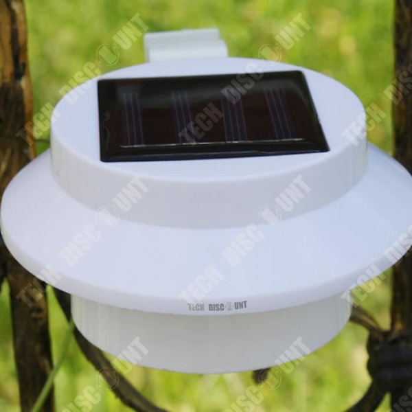 TD® Solcellelampe til udendørs brug, have, hegn, hvid LED-lys, vandtæt dekoration, multifunktionel anvendelse, højkvalitets landskab.